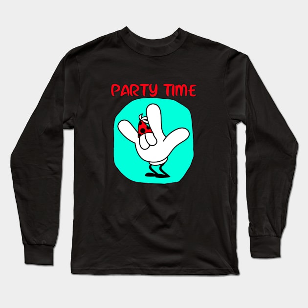 Party Time Long Sleeve T-Shirt by BlueCloverTrends